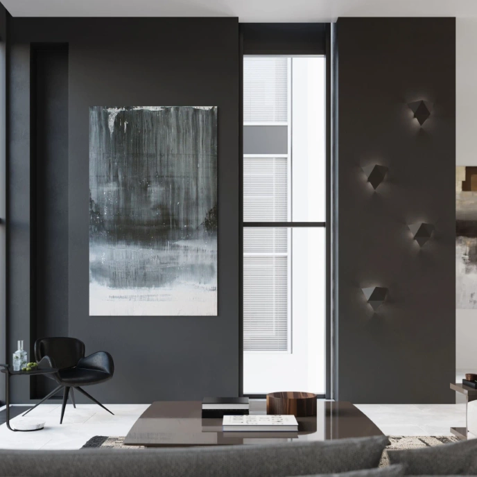 Wandlamp SOLIDO zwart