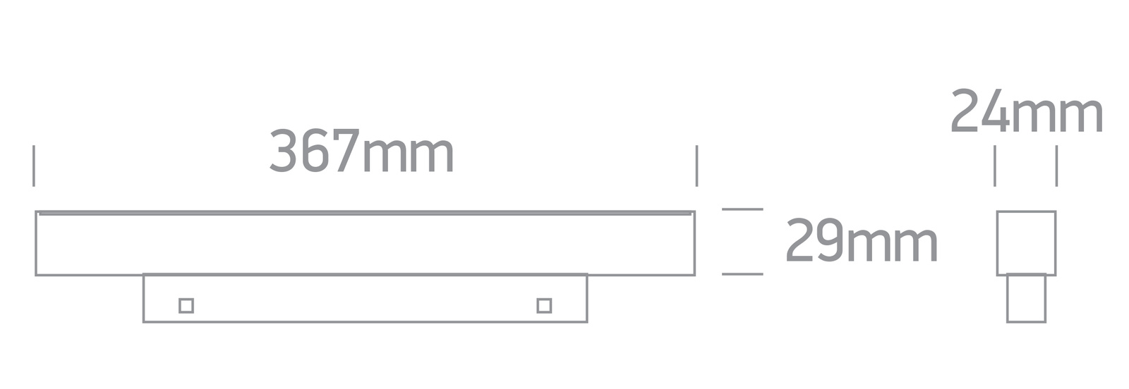 LYST 367 zwarte LED 3000K 18W 1440lm