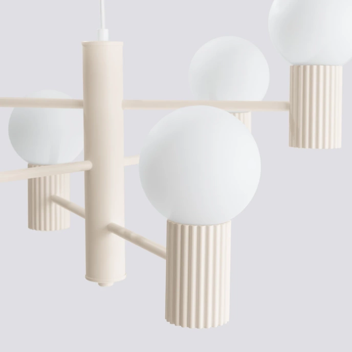 Kroonluchter HALO 6 beige