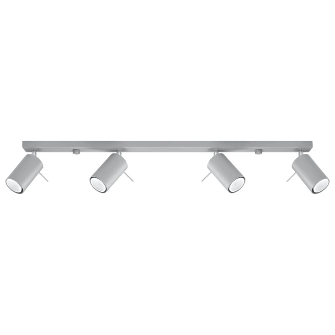 Plafondlamp RING 4L grijs