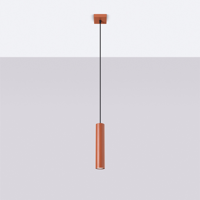 Hanglamp LAGOS 1 rood oker