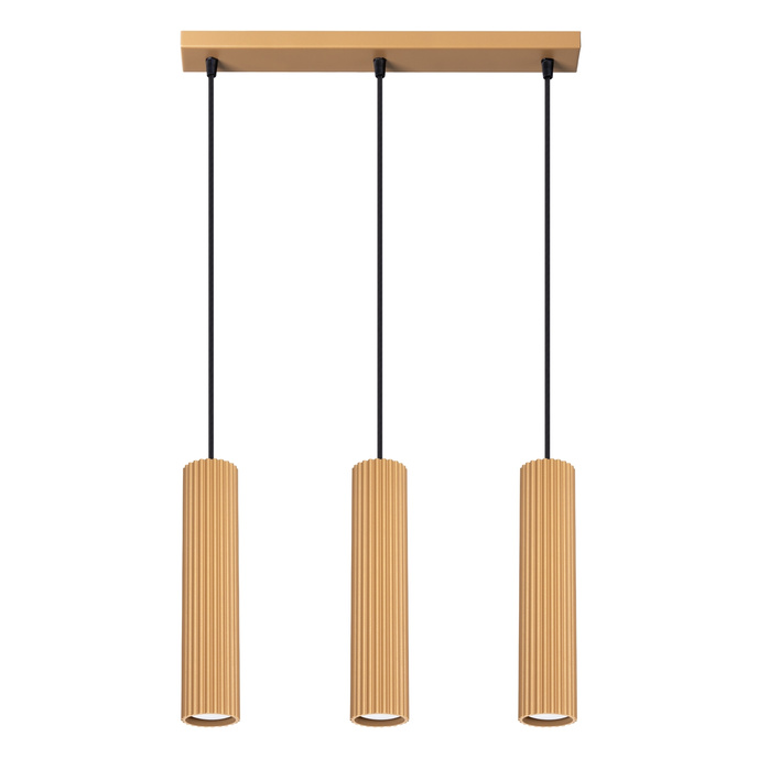 Hanglamp KARBON 3L goud