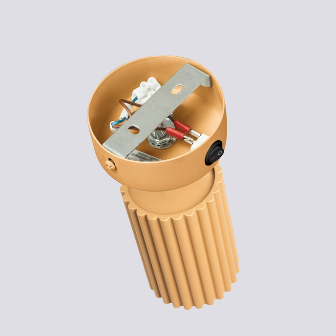 Wandlamp KARBON goud met schakelaar