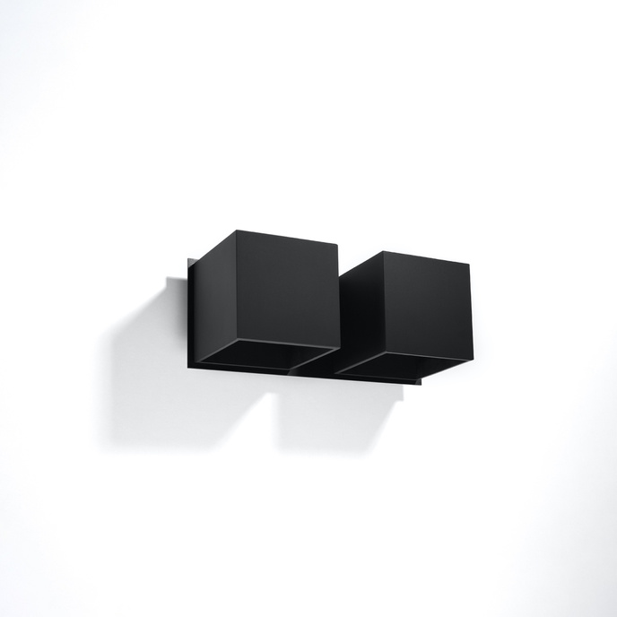 Wandlamp QUAD 2 zwart