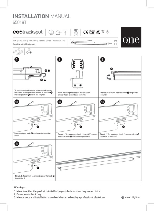 LUMO witte LED 3000K-4000K-5000K 16W 1600lm