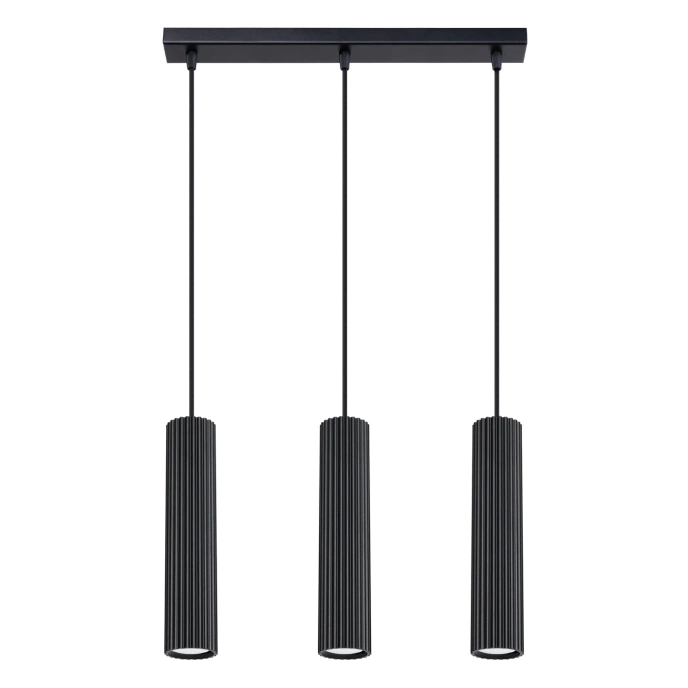 Hanglamp KARBON 3L zwart