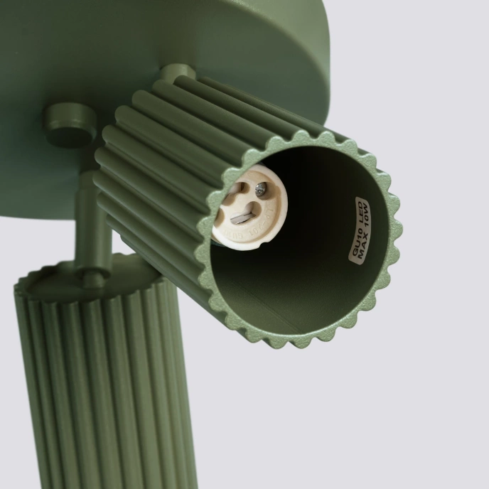 Plafondlamp KARBON 3P olijfgroen