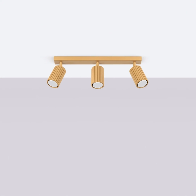 Plafondlamp KARBON 3L goud