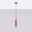 Hanglamp KARBON 1 rood oker