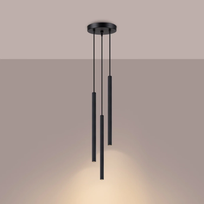 Hanglamp ARCHE 3P zwart