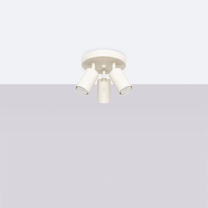 Plafondlamp RING 3P beige