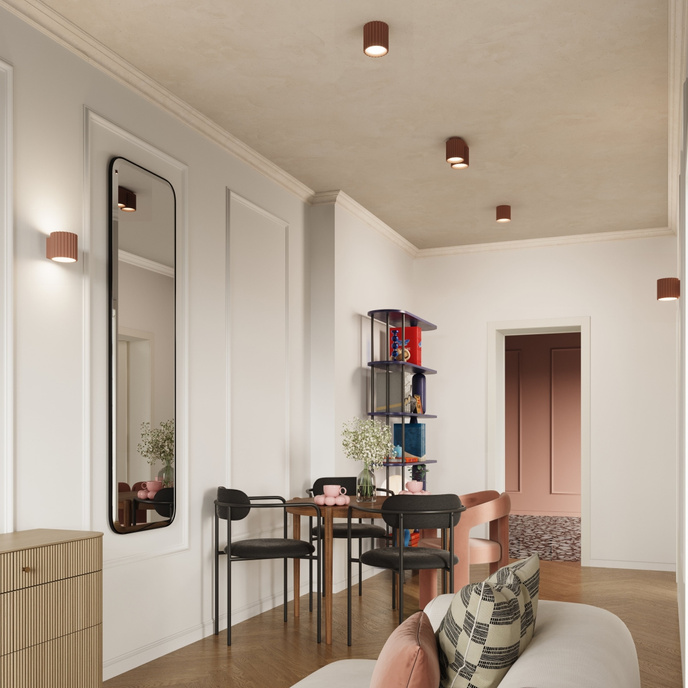 Wandlamp AURA mokka G9