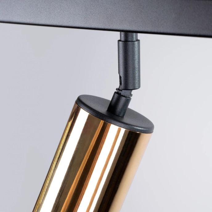 Plafondlamp WINX 6L zwart/goud