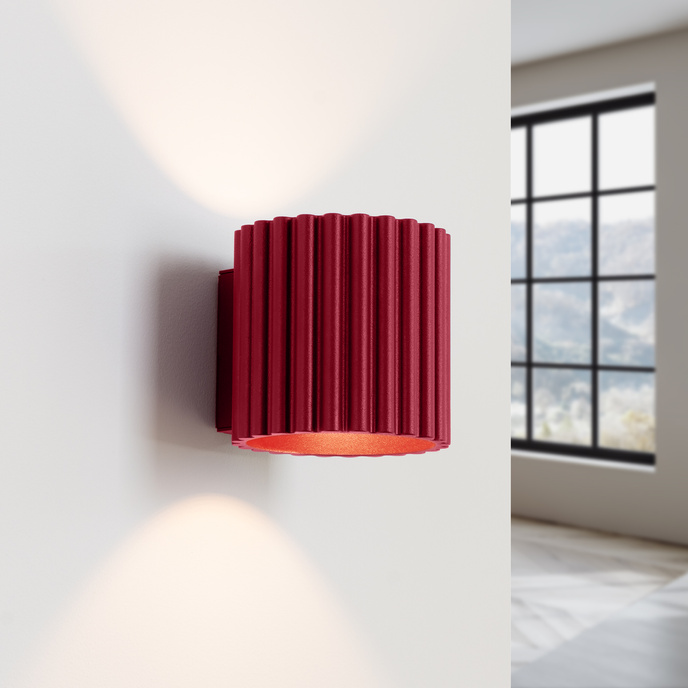 Wandlamp AURA bordeaux G9