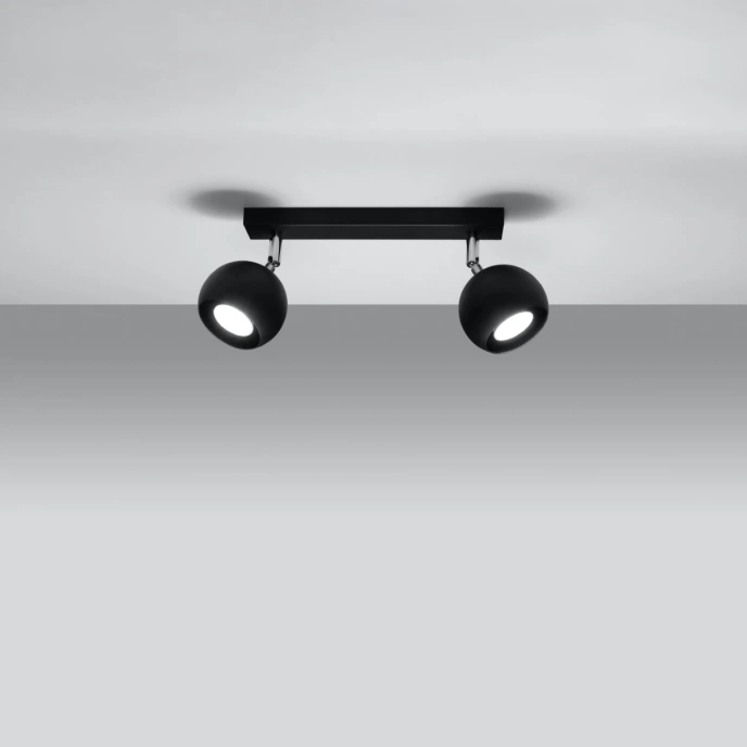 Plafondlamp OCULARE 2 zwart