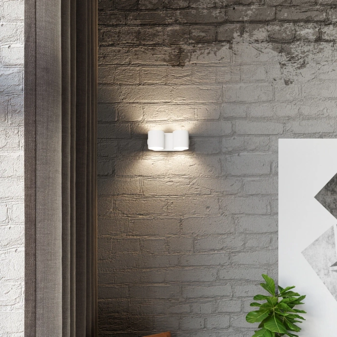 Wandlamp ORBIS 2 wit