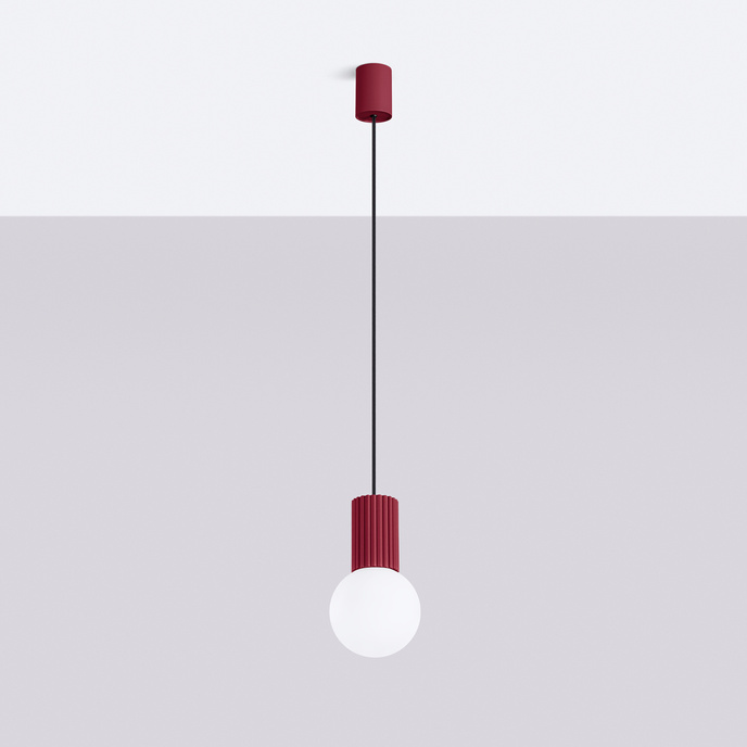 Hanglamp HALO 1 bordeauxrood