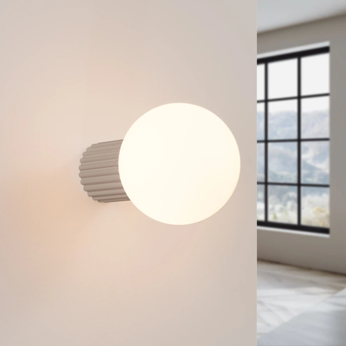 Wandlamp HALO taupe IP44