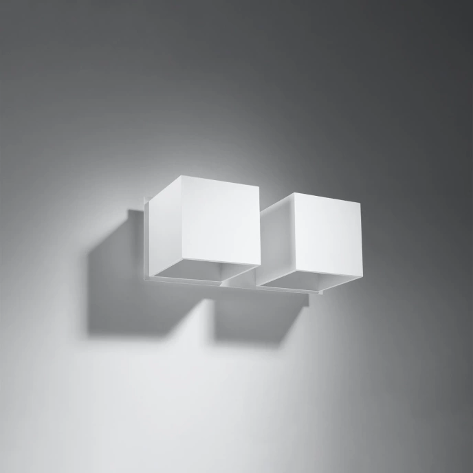 Wandlamp QUAD 2 wit