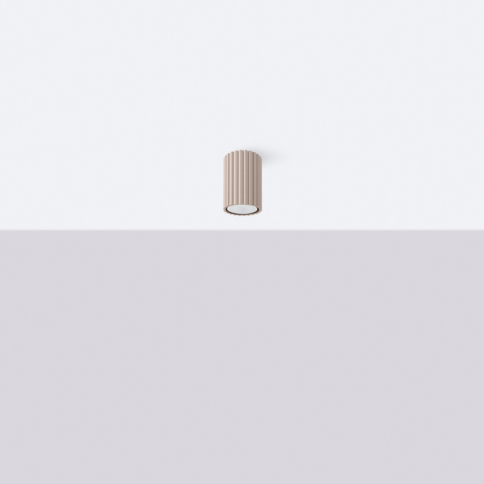 Plafondlamp KARBON 10 taupe