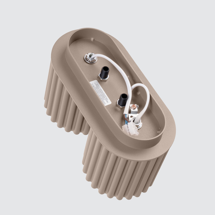 Plafondlamp AURA 2 taupe GU10