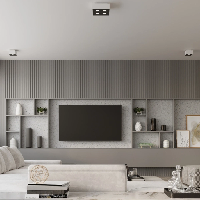 Plafondlamp MONO 4 wit