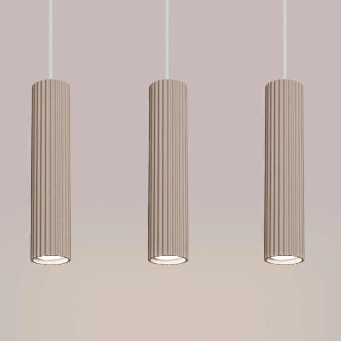 Hanglamp KARBON 3L taupe