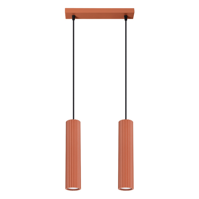 Hanglamp KARBON 2 rood oker