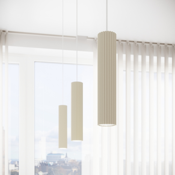 Hanglamp KARBON 1 beige