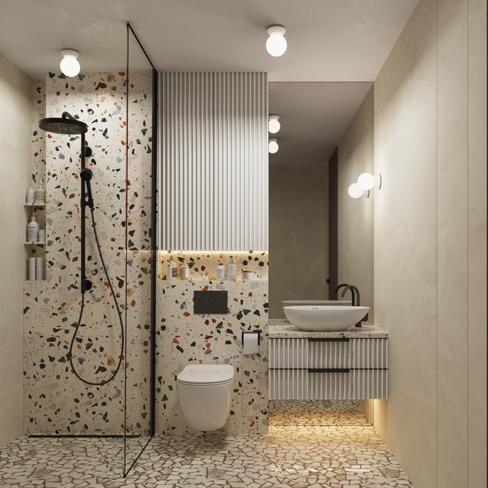 Wandlamp ZORI wit IP44