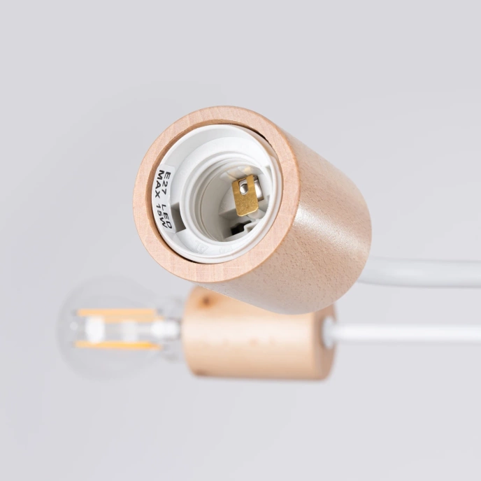 Kroonluchter TIMBO 4 wit