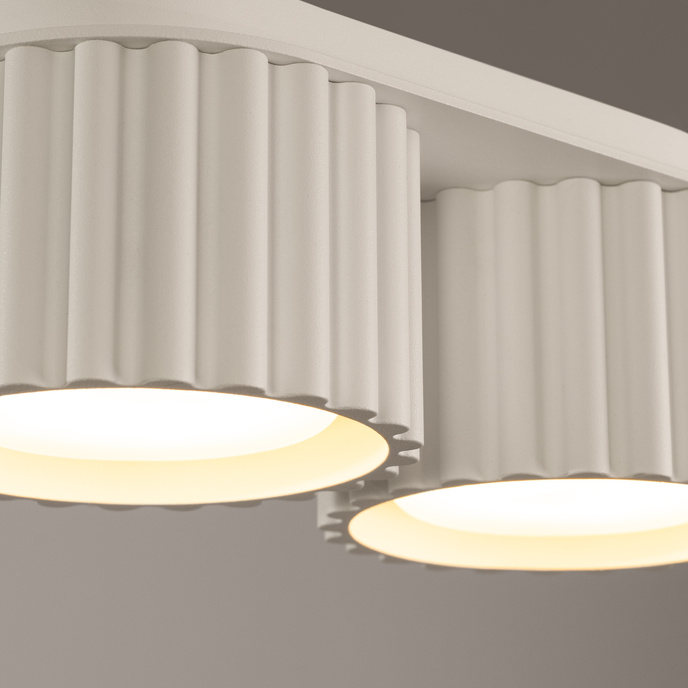 Plafondlamp AURA 2 beige Gx53