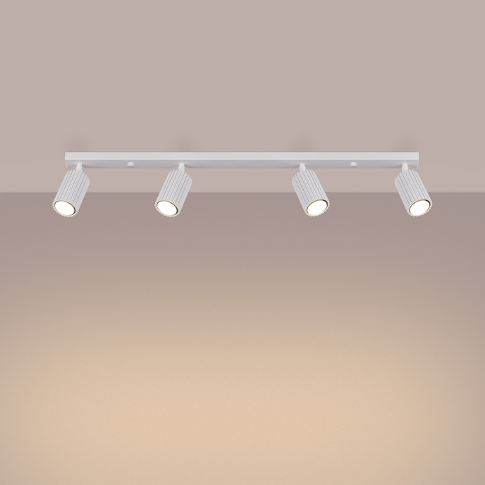 Plafondlamp KARBON 4L wit