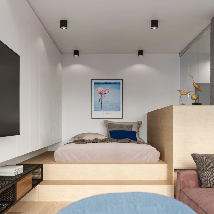 Plafondlamp TIUBE zwart