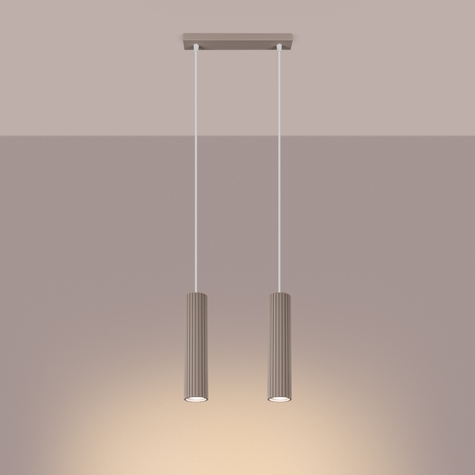 Hanglamp KARBON 2 taupe