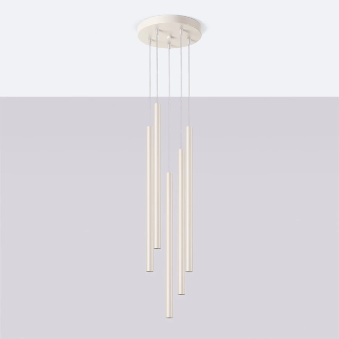 Hanglamp PASTELO 5P beige