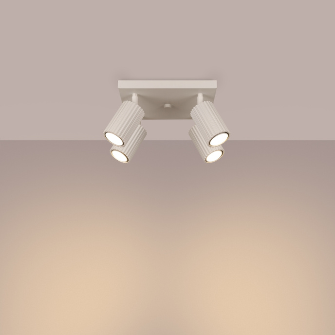 Plafondlamp KARBON 4 beige