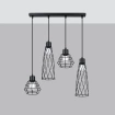 Hanglamp SUBA 4L zwart