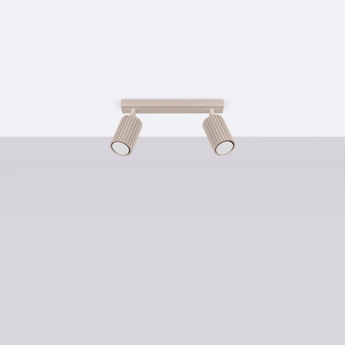 Plafondlamp KARBON 2 taupe