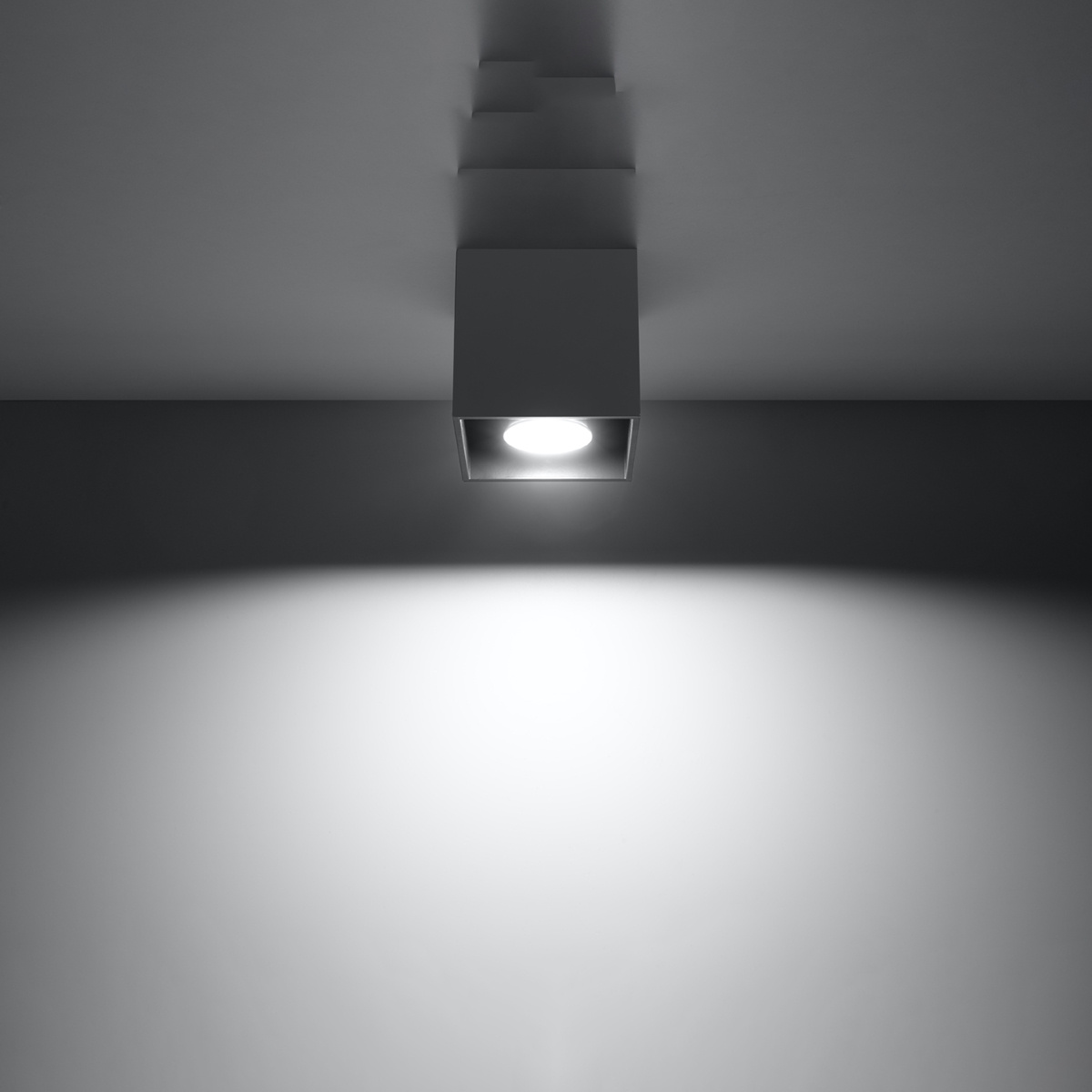 Plafondlamp QUAD 1 antraciet