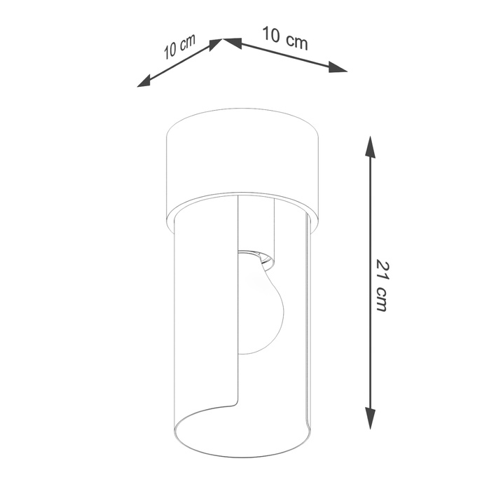 Plafondlamp FLASH wit