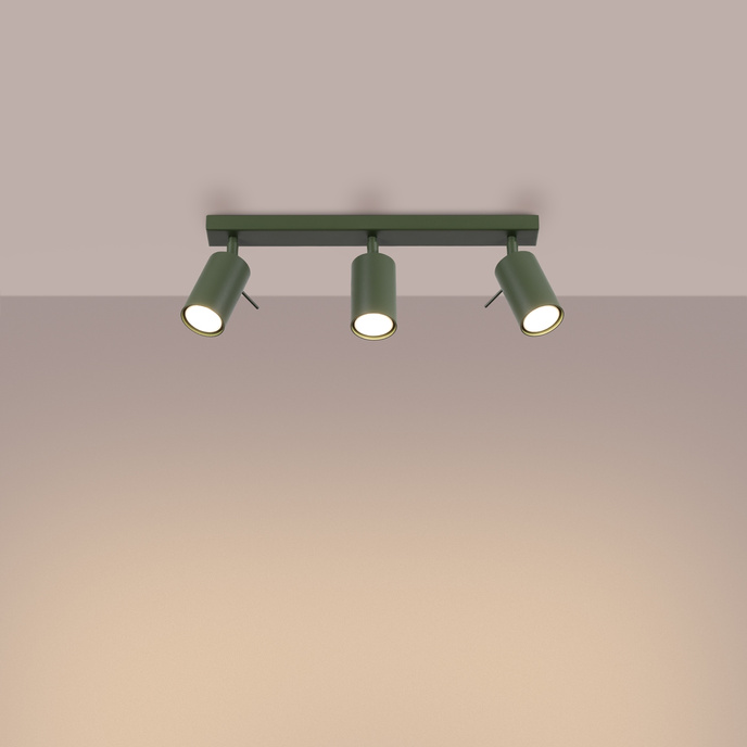 Plafondlamp RING 3L olijfgroen
