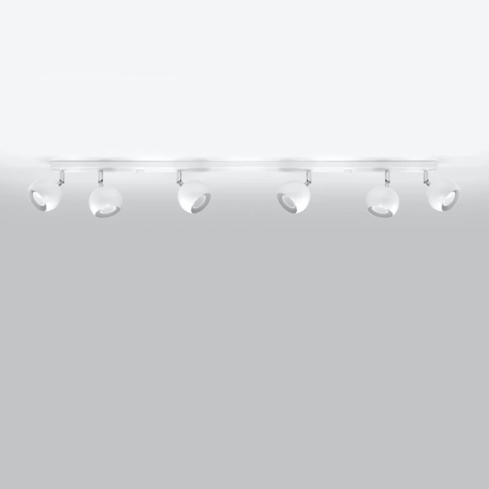 Plafondlamp OCULARE 6L wit