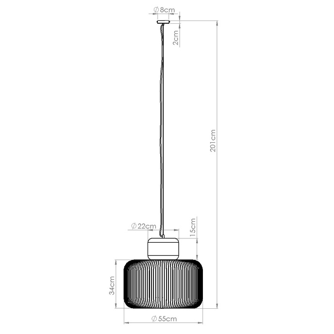 Hanglamp GABBIA 55