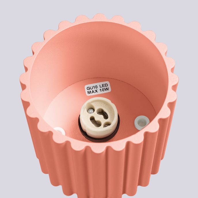 Plafondlamp AURA 1 perzik GU10