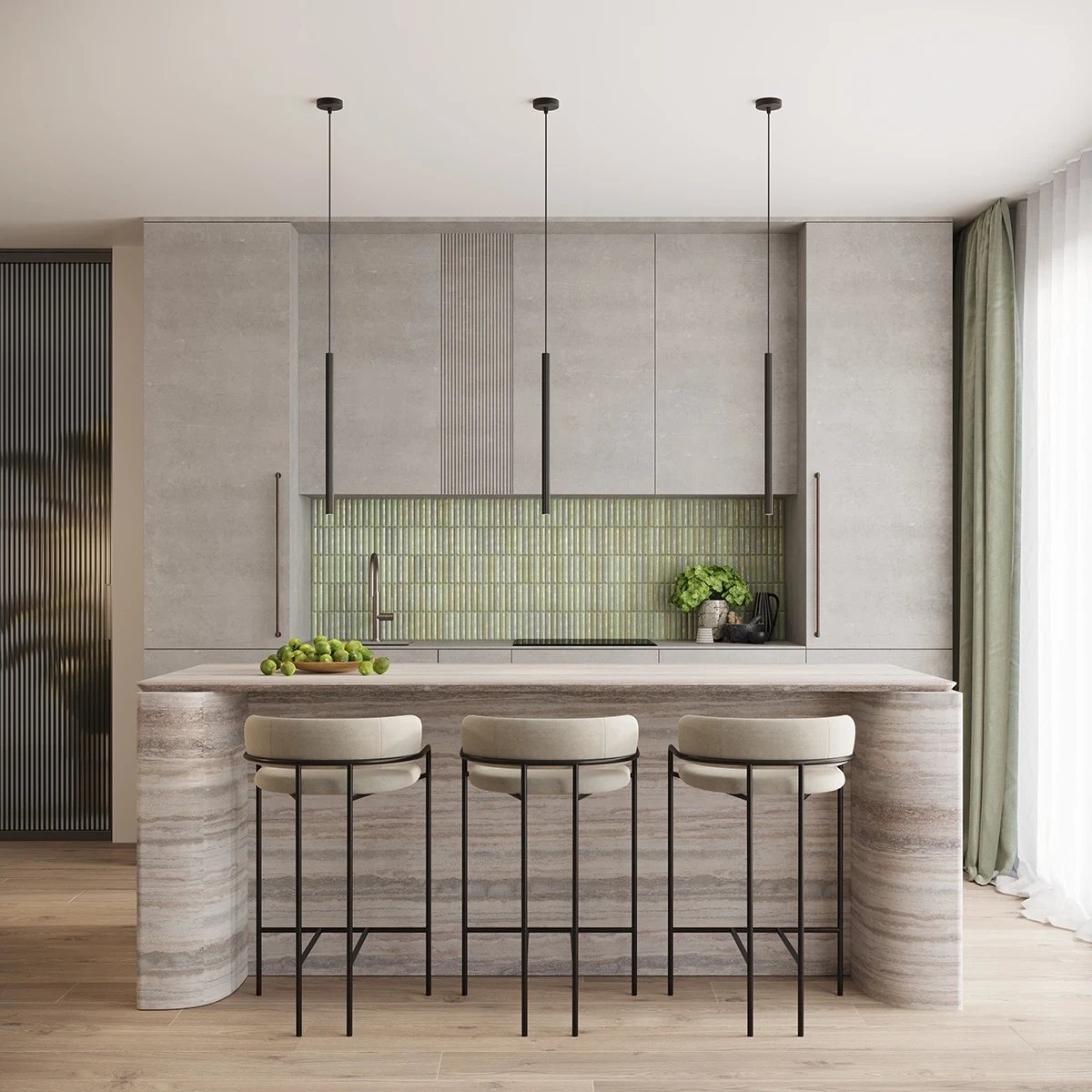 Hanglamp ARCHE 3P zwart