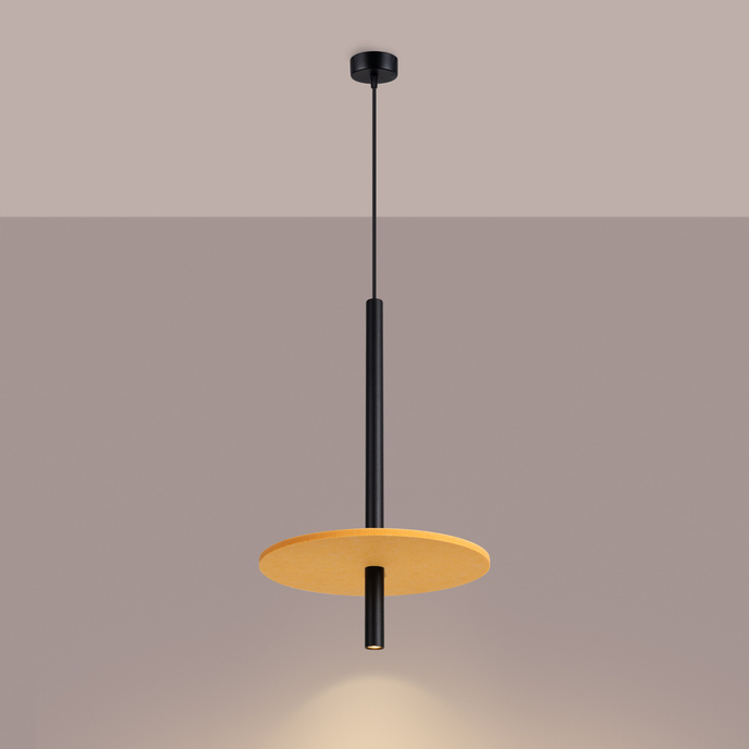 Hanglamp FELTRO 1 zwart/geel