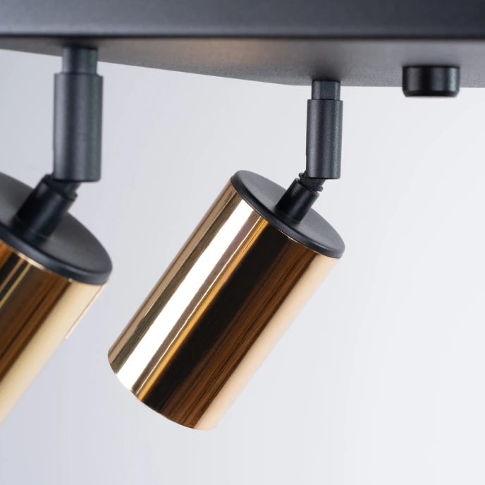 Plafondlamp WINX 4 zwart/goud