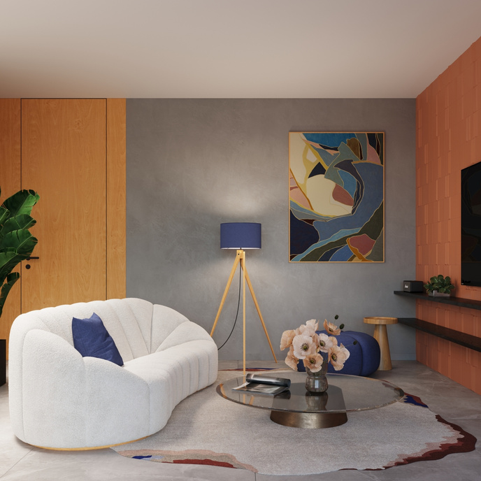 Staande lamp NATT marine