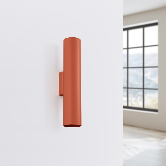 Wandlamp LAGOS 2 rood oker